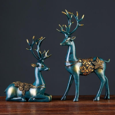 European Style Royal Deer Figurine