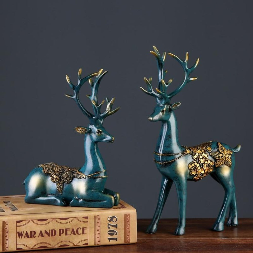 European Style Royal Deer Figurine