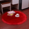 Hairy round soft rug - Vermilton