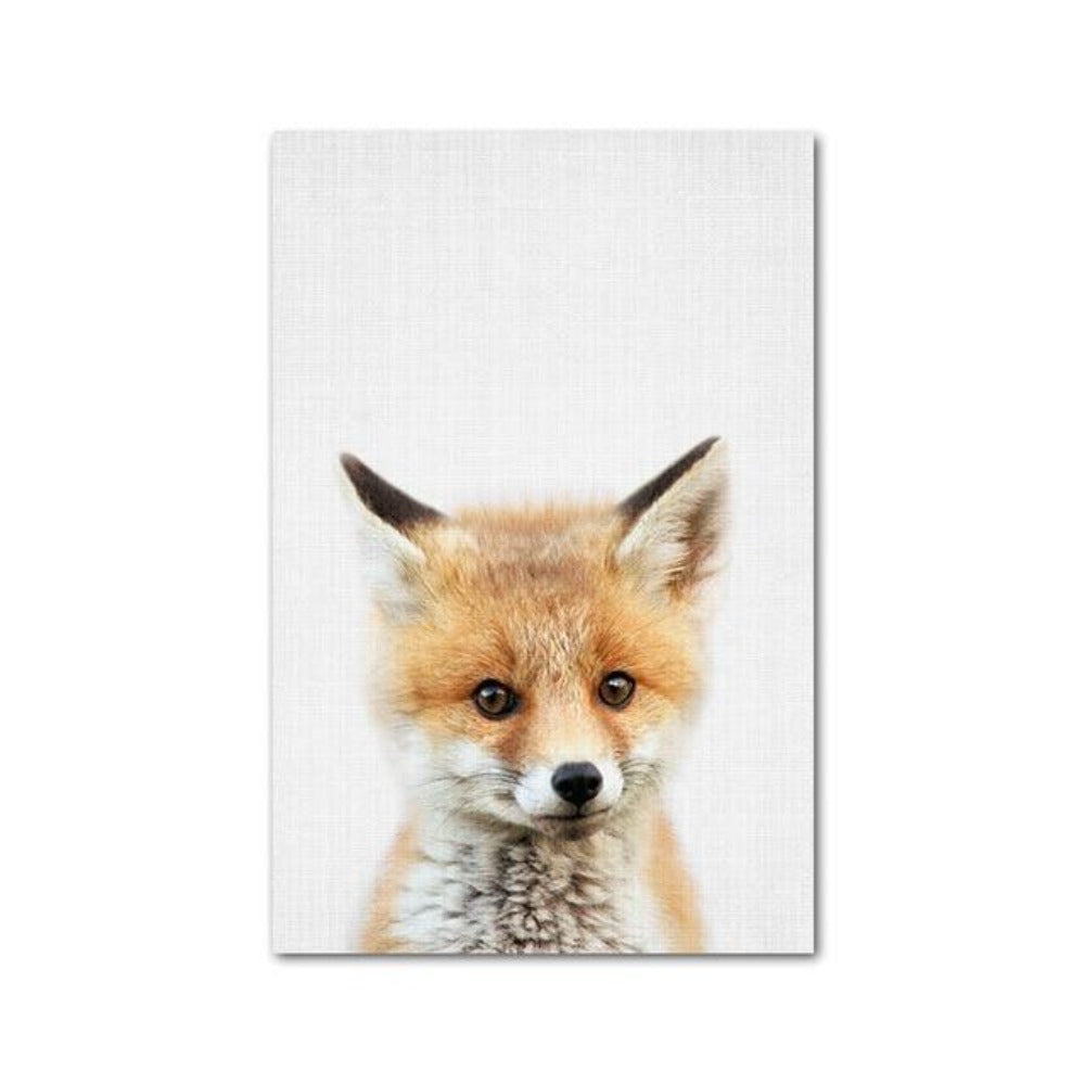 Cute Animal Canvas Poster - Vermilton