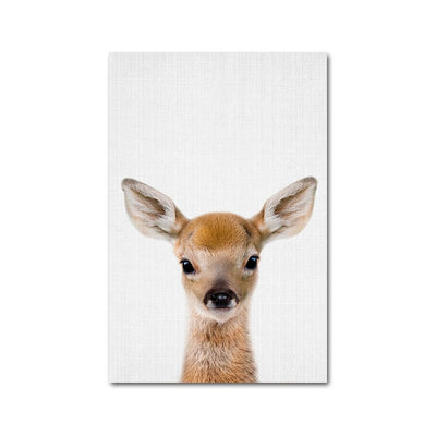 Cute Animal Canvas Poster - Vermilton