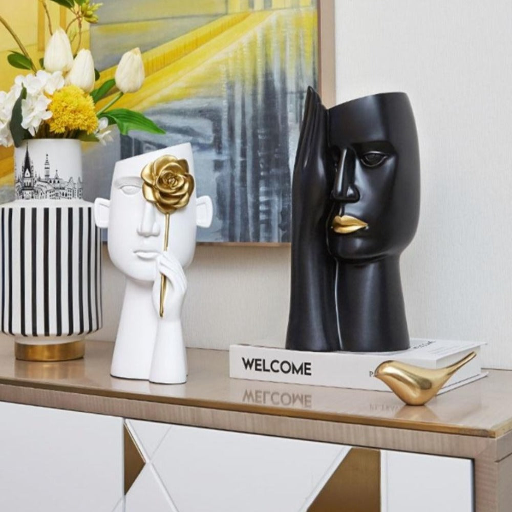 Minimalist Portrait Flower Pot Vase