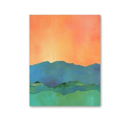 Geometric Colorful Abstract Canvas Painting - Vermilton