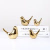 Polar House Golden Bird Figurines - Vermilton