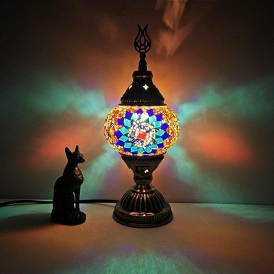 Turkish Vintage Mosaic Table Lamp - Vermilton