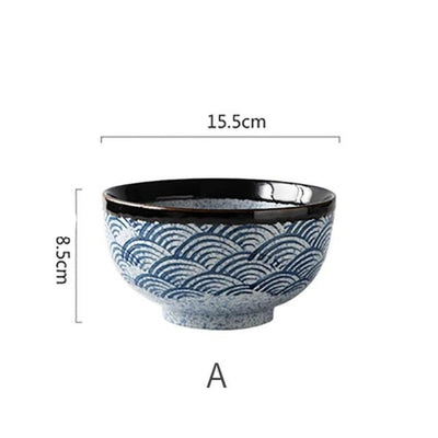 Japanese Ceramic Ramen Bowl