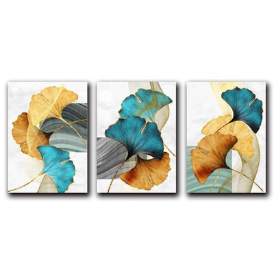 Nordic Abstract Flower Petals Canvas Painting