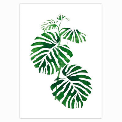 Tropical Nordic Plant Poster - Vermilton