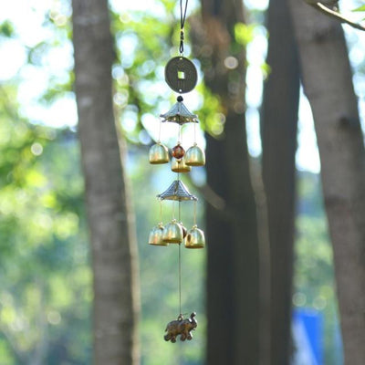 Vintage Copper Wind Chimes