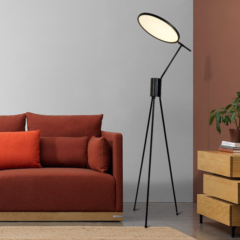 Nordic Creative Black LED Floor Lamp - Vermilton
