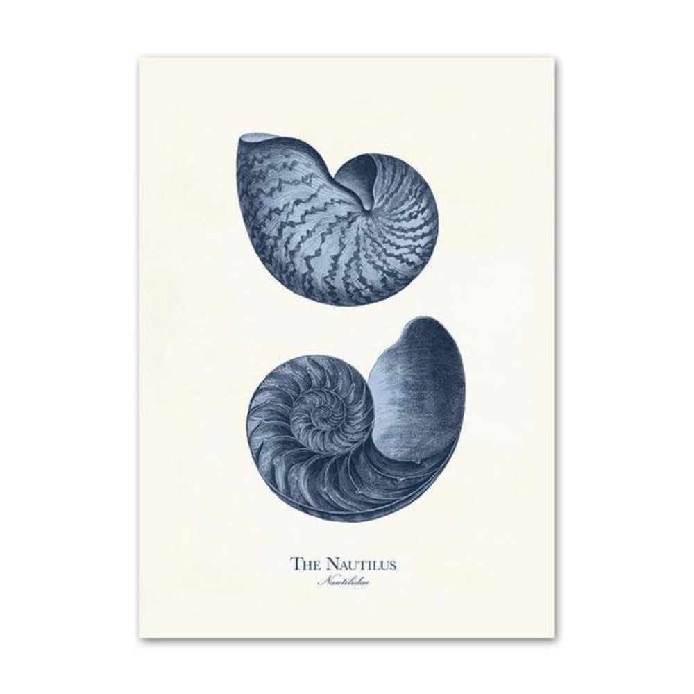 Fossilized Creatures Nordic Canvas Poster - Vermilton