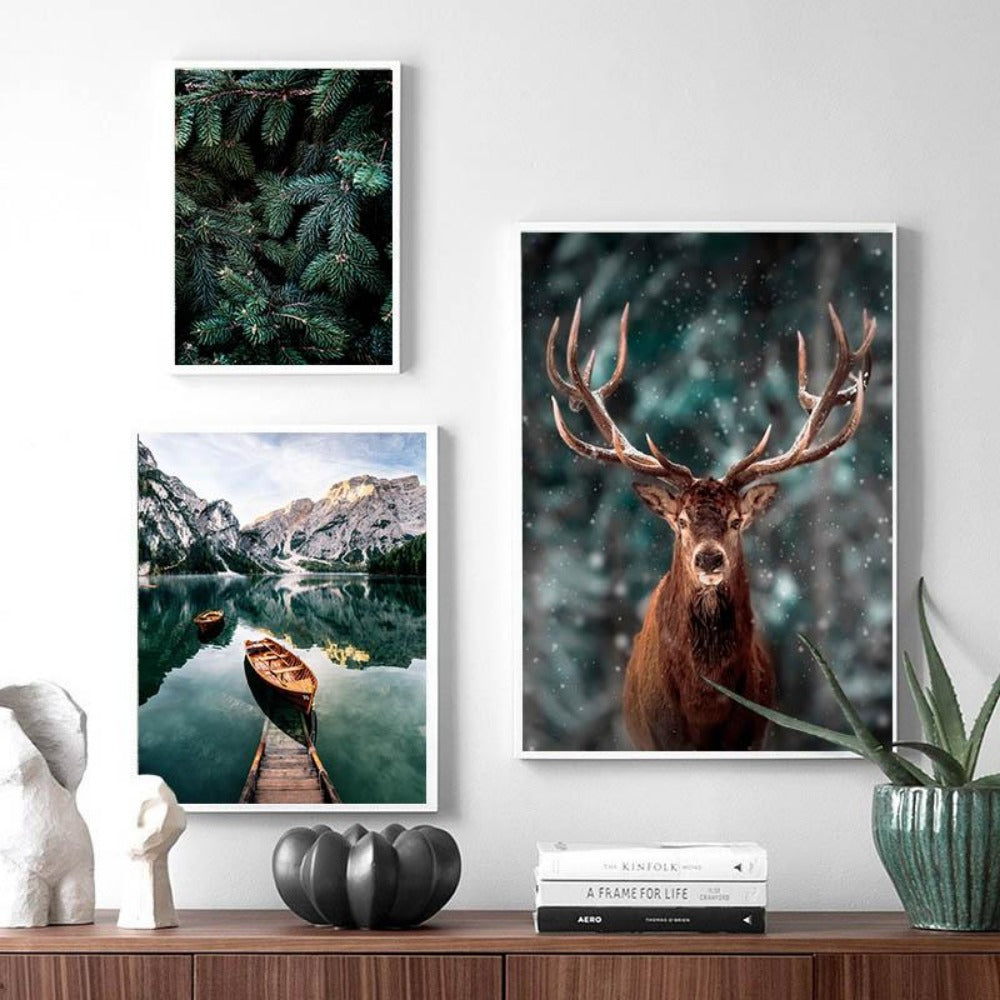 Nordic Nature Escape Canvas Painting - Vermilton