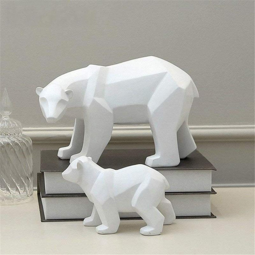 Geometric Nordic Polar Bear Ornament