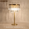 Crystal Table Lamp and Floor Lamp - Vermilton