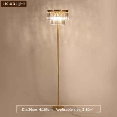 Crystal Table Lamp and Floor Lamp - Vermilton