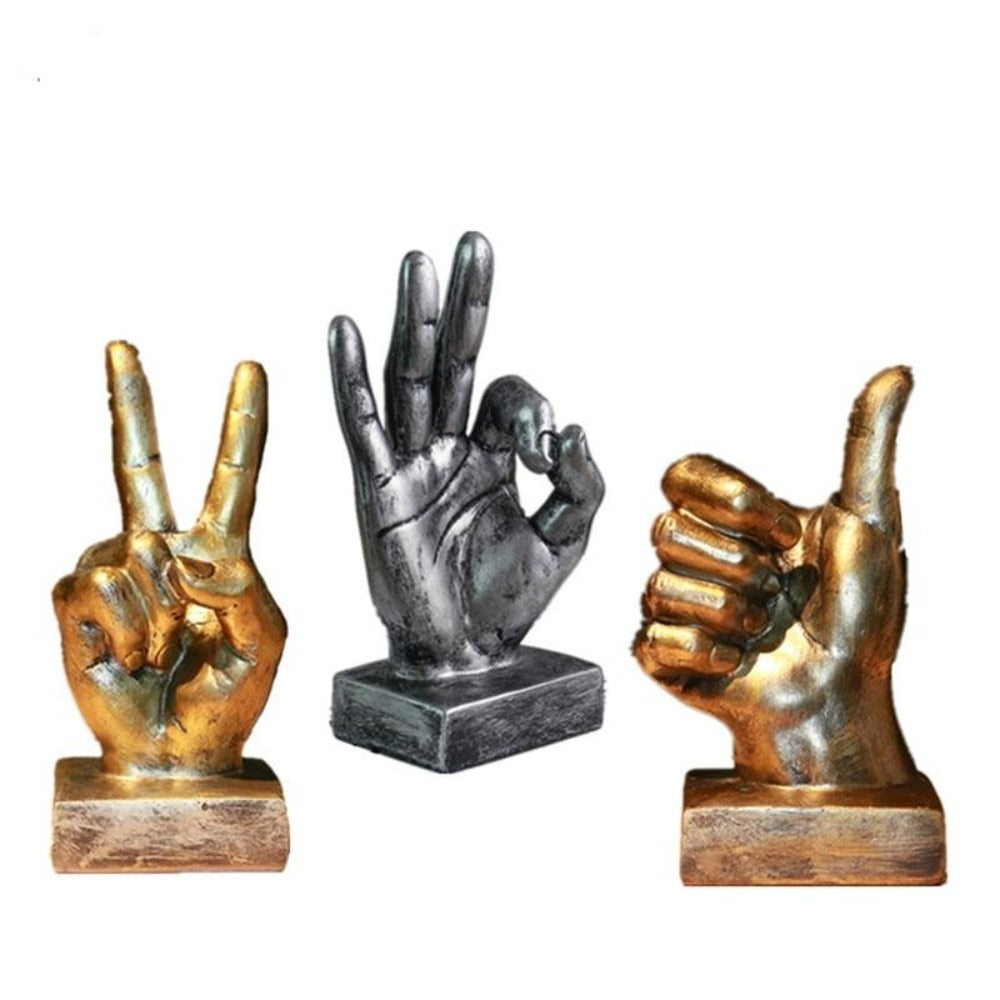 Nordic Hand Gesture Figurines