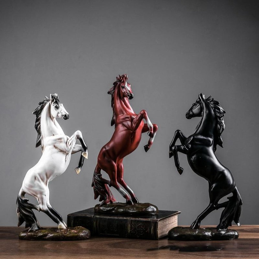 Modern Art Galloping Horse Figurine
