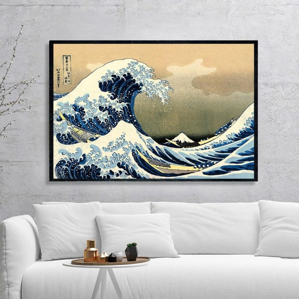 The Great Wave of Kanagawa Japanese Vintage Art - Vermilton