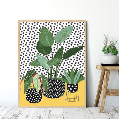 Nordic Spotted Plant Canvas Painting