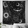 Psychedelic Moon Mandala tapestry
