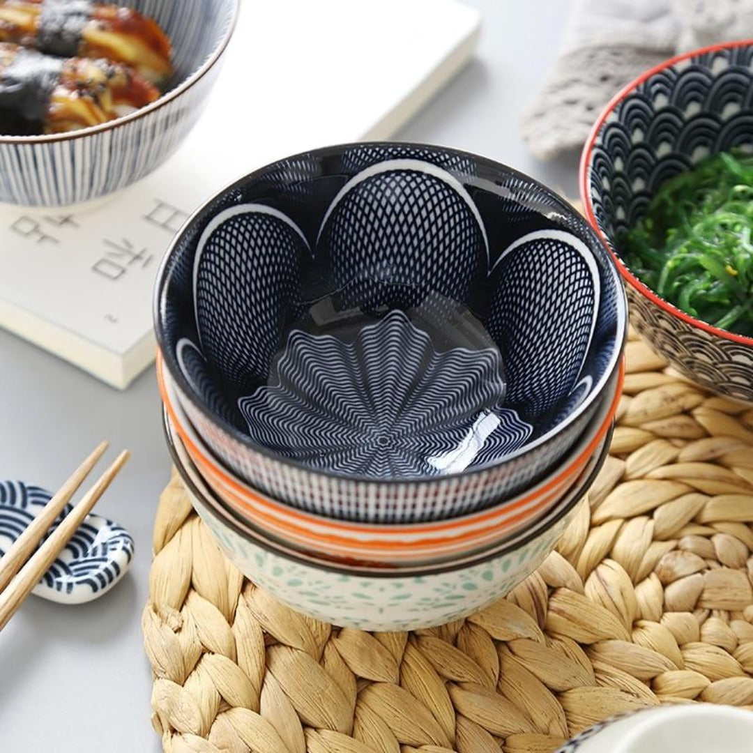 Nordic Decorative Rice Bowl Set