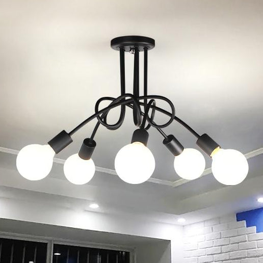 Nordic Creative Curve Chandeliers - Vermilton