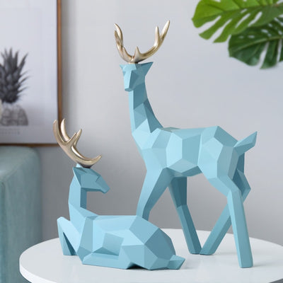 Deer Family Statue - Vermilton
