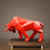Nordic Geometric Bull Figurine
