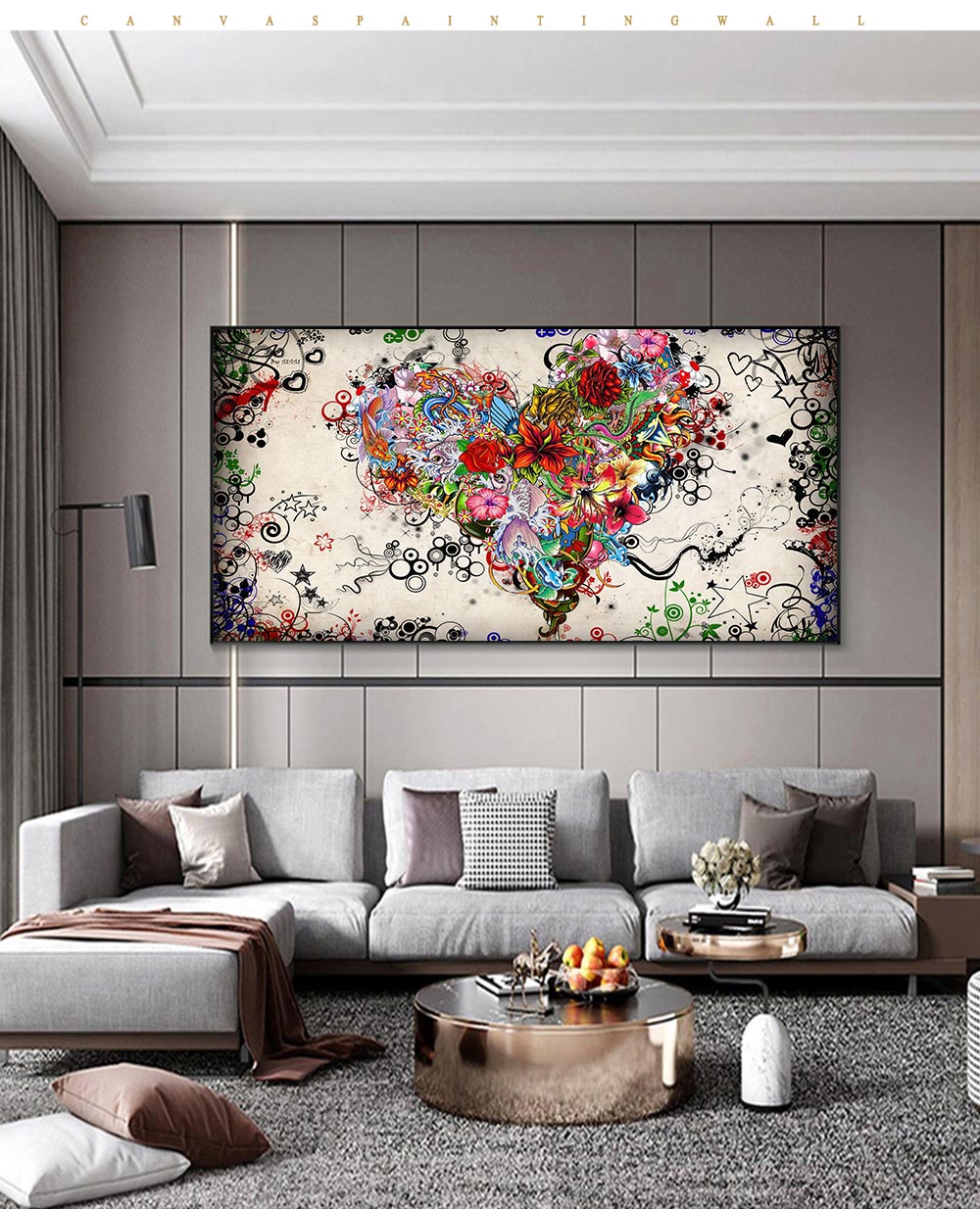 Graffiti Heat Canvas Painting - Vermilton