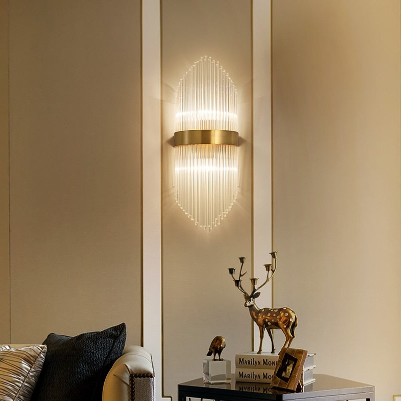 FKL Luxury Crystal Wall Lamp - Vermilton