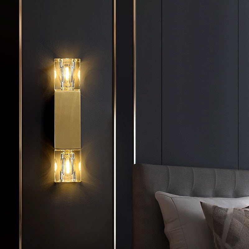 Modern Crystal Wall Lamp - Vermilton