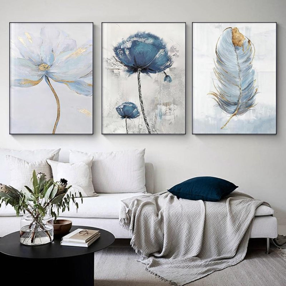 Scandinavian Flower Art Canvas - Vermilton