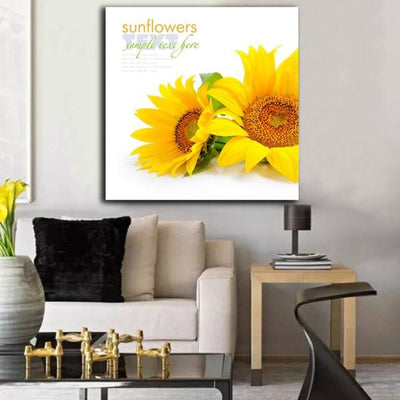 Korean style Sunflower Oil Painting Canvas Art