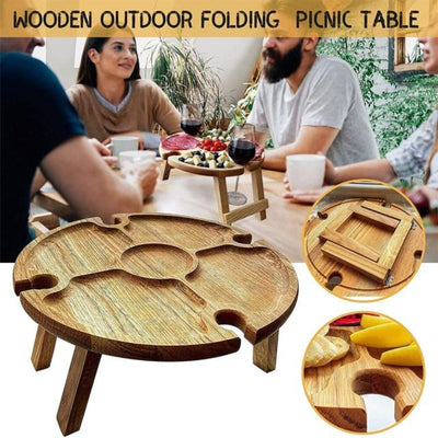 Wooden Outdoor Folding Mini Table
