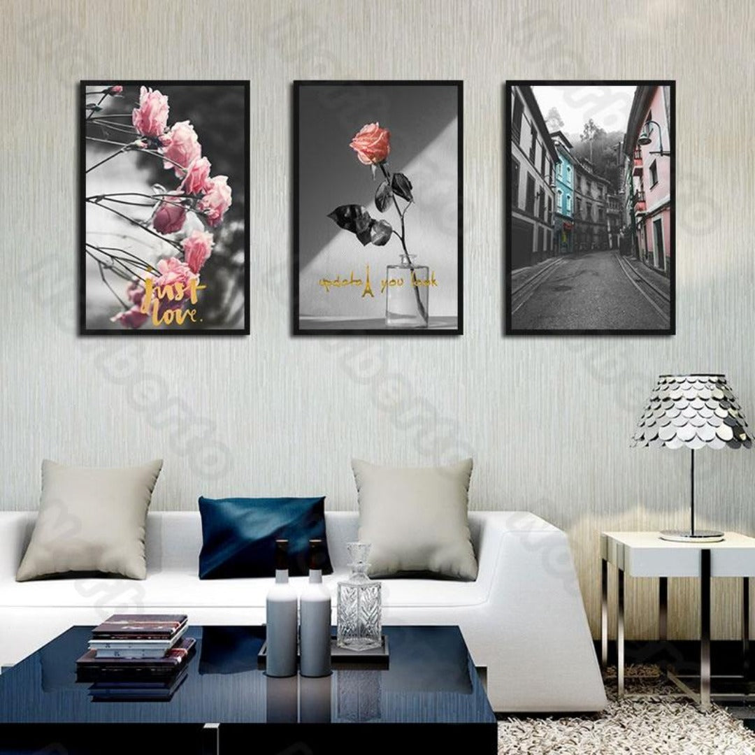 Nordic Pink Photography Art Canvas Poster