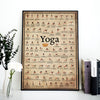 Yoga Ashtanga Pose Chart Canvas Poster - Vermilton