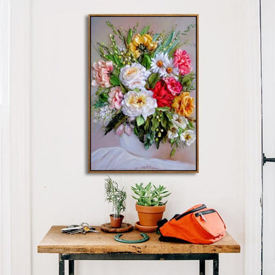 Nordic Flower Bouquet Canvas Art