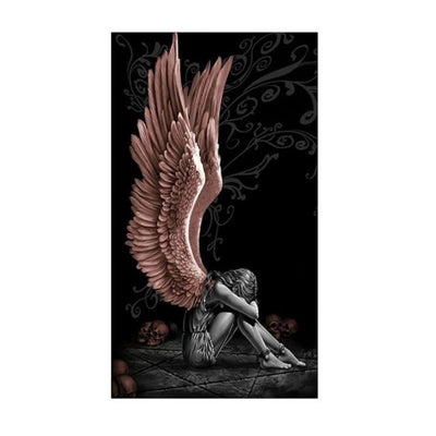 Gothic Angel Canvas Painting - Vermilton