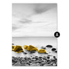 Yellow Retro Seaside Scenery Canvas Poster - Vermilton