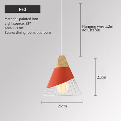 Nordic Modern E27 Pendant Lamp - Vermilton