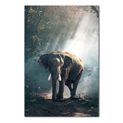 Majestic Elephant Canvas Poster - Vermilton
