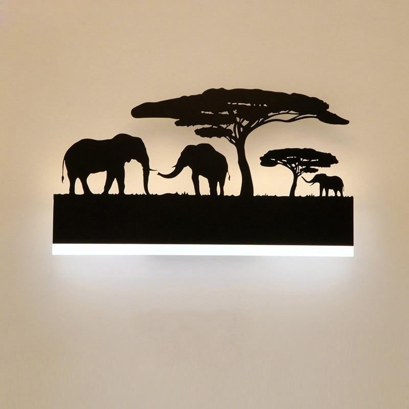 Minimalist Shadow Figure Wall Light - Vermilton
