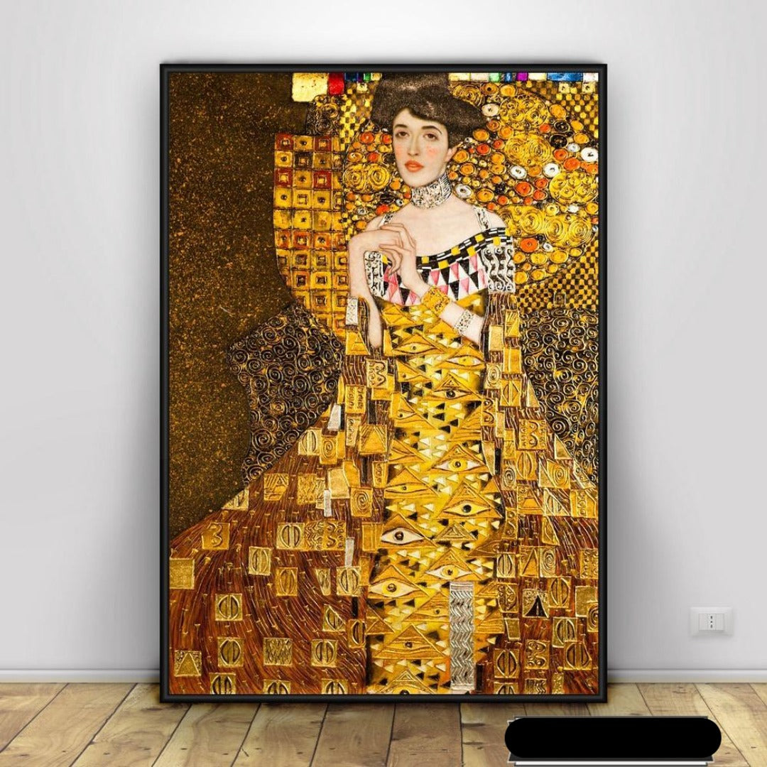 Medieval Woman Graffiti Canvas Art - Vermilton