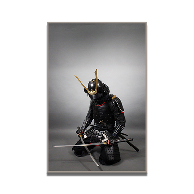 Samurai Silhouette Canvas Painting - Vermilton