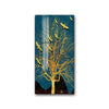Golden Accent Minimalist Tree Canvas Painting - Vermilton