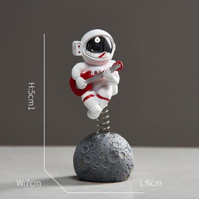 Astronaut Musician Miniature Figurine