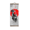Red Accent Japanese Samurai Ukiyoe Canvas - Vermilton