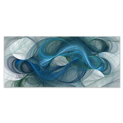 Blue Boho Abstract Canvas Art - Vermilton