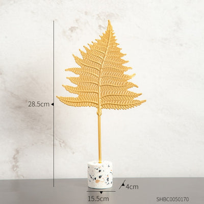 Mini Decorative Palm Leaf Metal Ornament