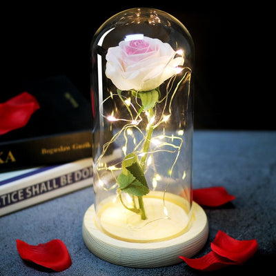 Eternal Rose In Glass Ornament